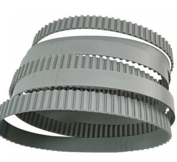 Double-sided industrial rubber timing belt with dual teeth profile by Nova Beltech