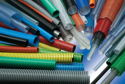 Corrugated flexible suction hoses and steel helix reinforced PVC ducting hoses by Nova Beltech