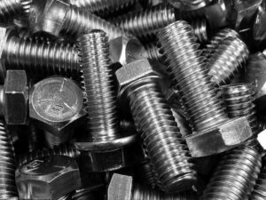 Heavy duty hex flange bolts and steel threaded fasteners for industrial MRO supplies by Nova Beltech